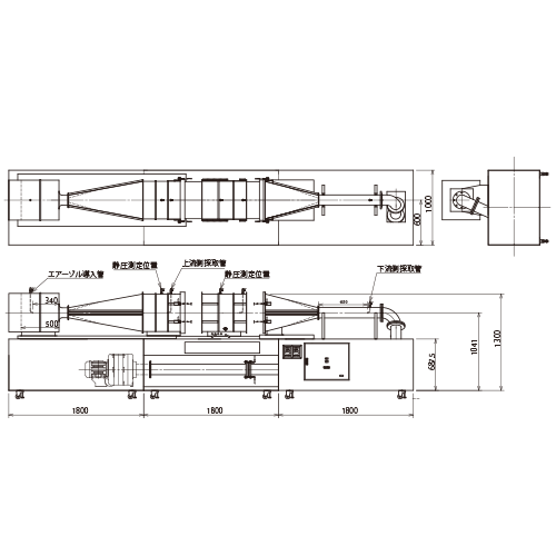 FTS-500MS外形図 CAD図